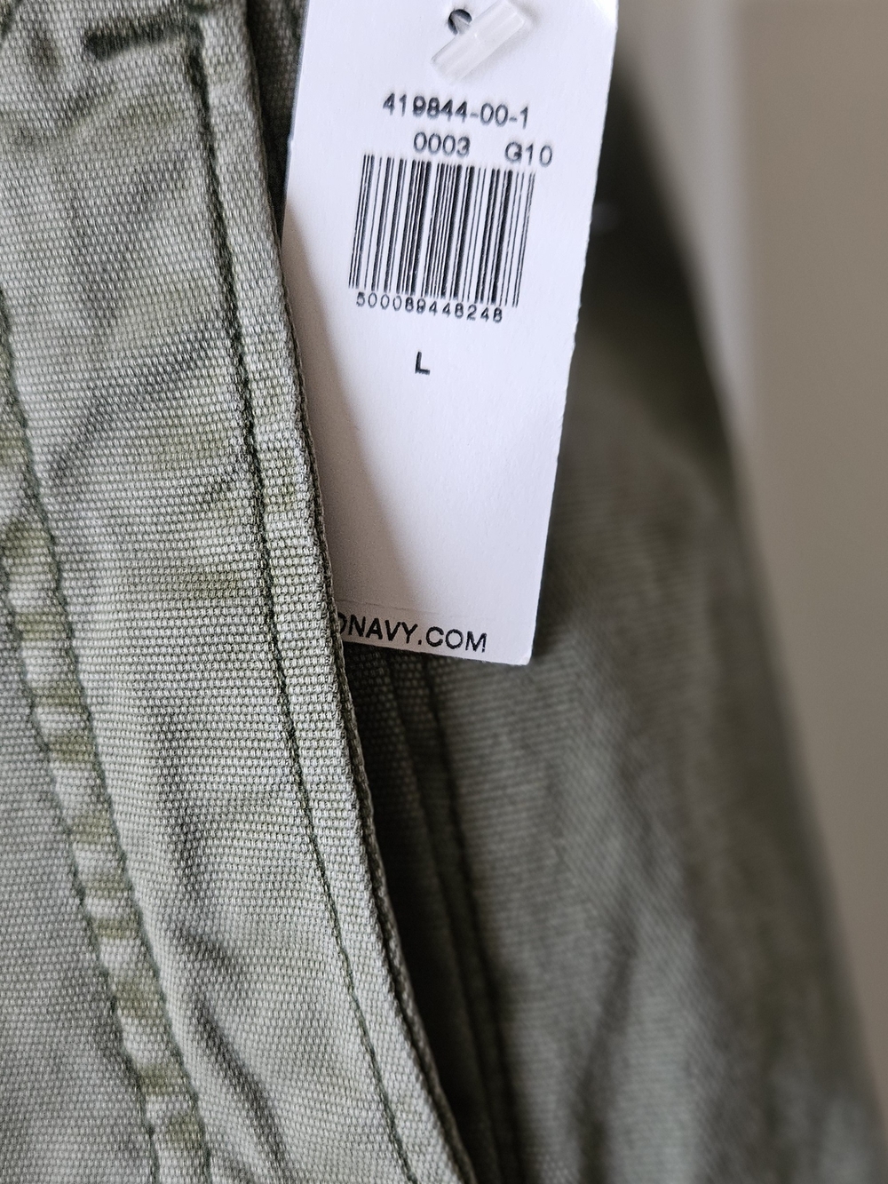 Womens Olive Green Utility Pants - Picture 3 of 3